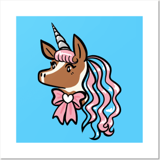 Trans Pride Unicorn Posters and Art